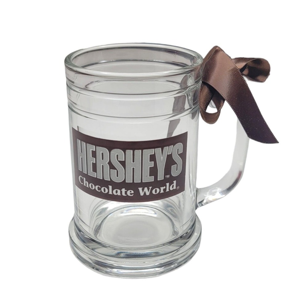Collector Hershey's Chocolate World Glass Mug Hershey Foods Corporation Cup
